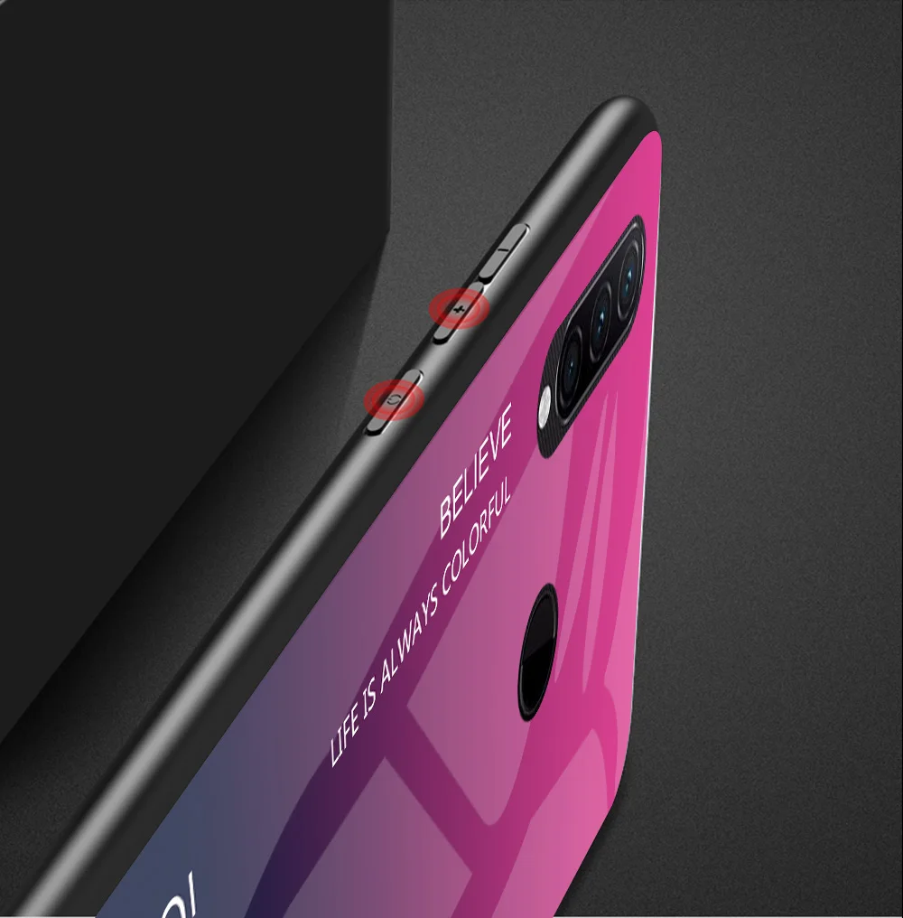 Чехол для телефона lenovo Z6 Lite роскошный градиентный закаленное стекло мягкий
