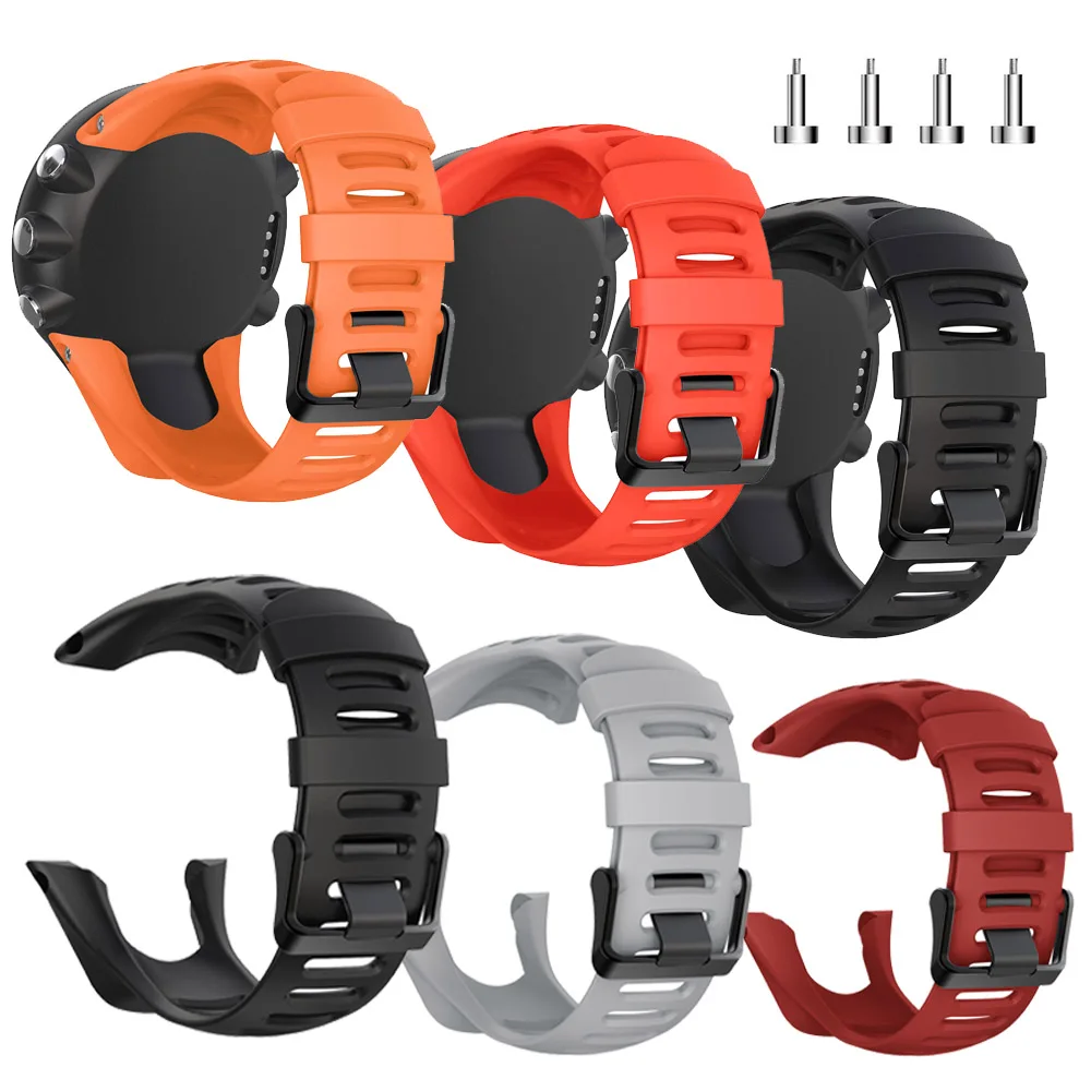 Браслет ремешок для часов SUUNTO Ambit1 Ambit 2 2R 2S Ambit3 3p/3s/3 мужские часы силиконовый