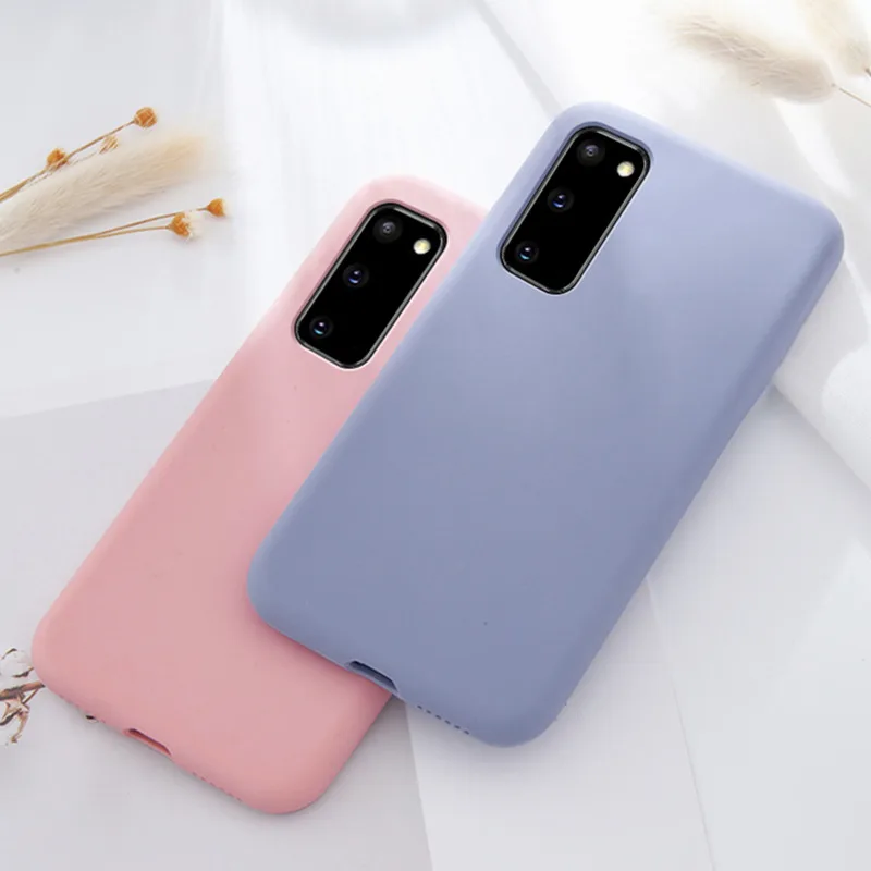 Жидкий силиконовый чехол для Samsung Galaxy S20 FE Note 20 Ultra 10 Lite Plus мягкий бампер телефона