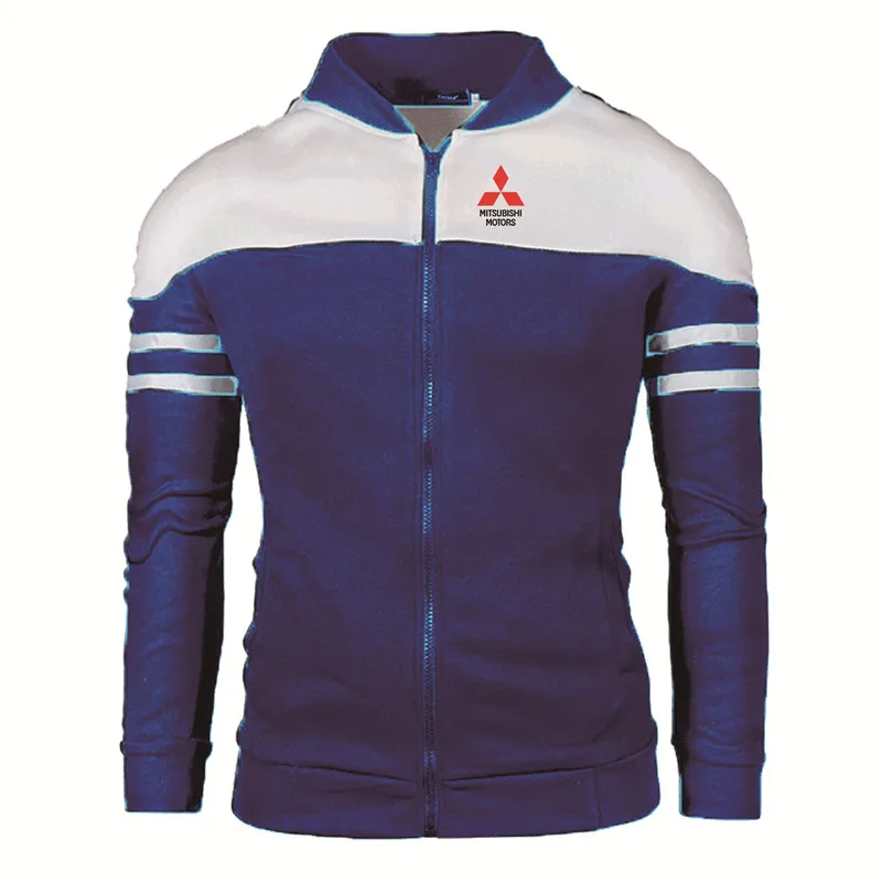 

Men's jackets Mitsubishi Car Logo Print Casual Hip Hop Harajuku Long Sleeve Sweatshirts Men's pullover zipper Jacket clothing