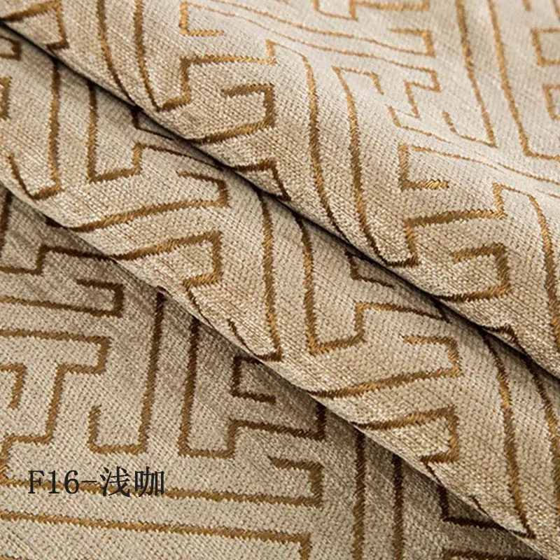 Light Coffee Cloth Современные жаккардовые ткань однотонный плотные шторы для гостиной оконные шторы синель затемненные шторы для спальни M131D3 - Цвет: Light Coffee Cloth