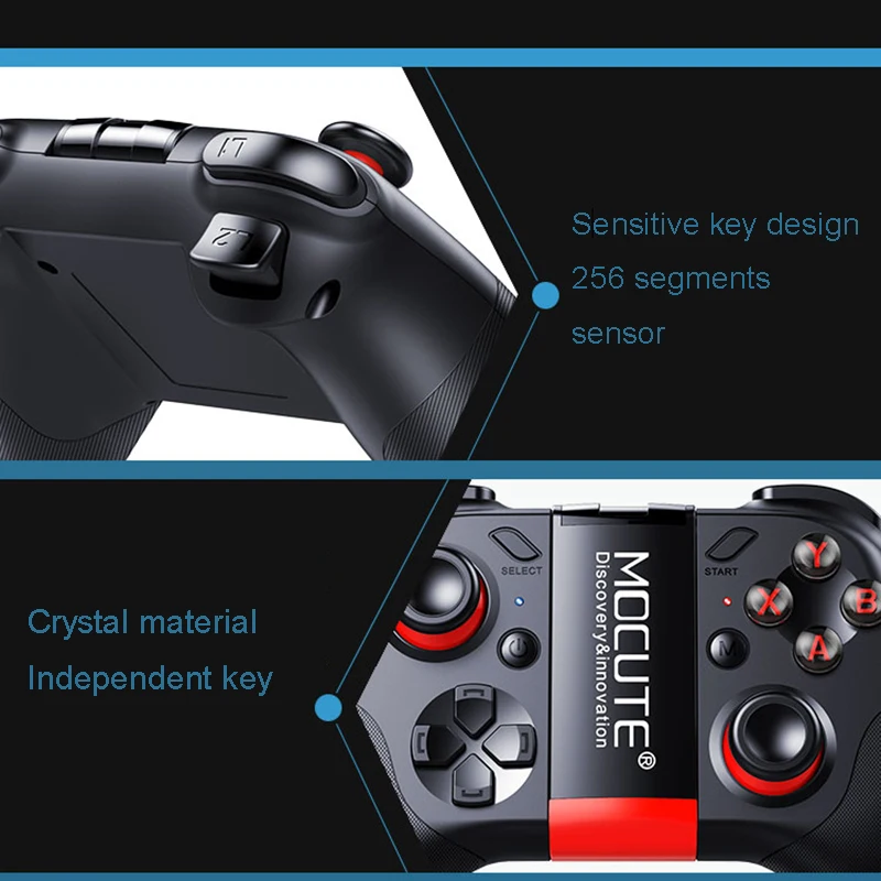 Mocute 054 Bluetooth Gamepad Mobile Joypad Android Joystick Wireless VR Controller Smartphone Tablet PC Phone Smart TV Game Pad |