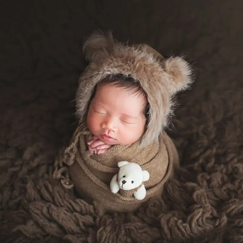 3 pçs set newborn fotografia prop macio