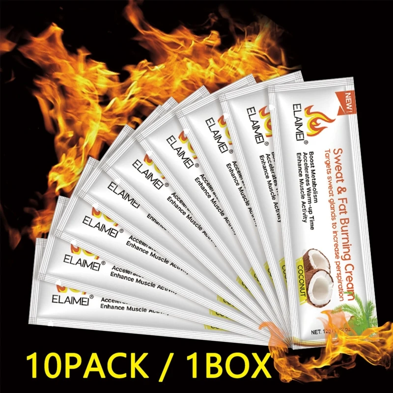 

10Pack Sweat Fat Burning Cream Cellulite Slimming and Firming Cream U2JD