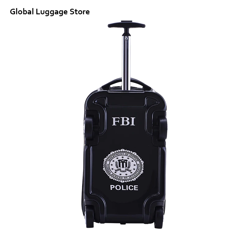 Модный Новый 20 дюймовый чемодан на колесиках милый мультяшный автомобиль 911