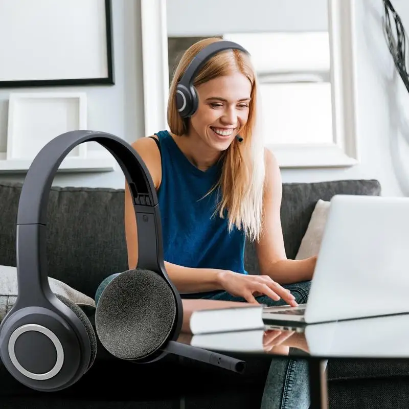 Беспроводная гарнитура Logitech H600 2 4 ГГц наушники с микрофоном для ПК белые