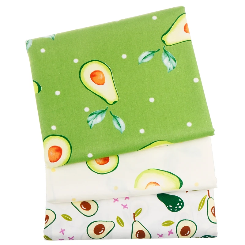 Новая серия фруктов саржевая хлопковая ткань с принтом для квилтинга шитья