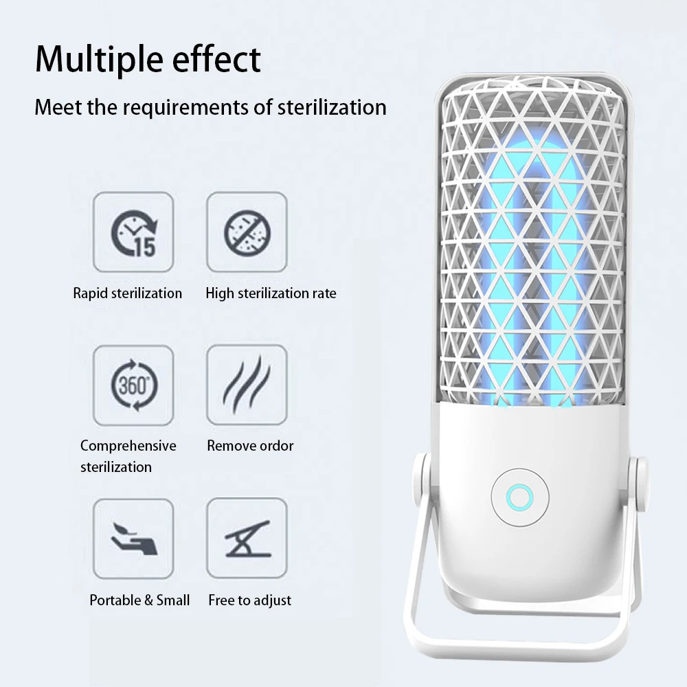 Портативный Перезаряжаемый ультрафиолетовый УФ стерилизатор светодиодный