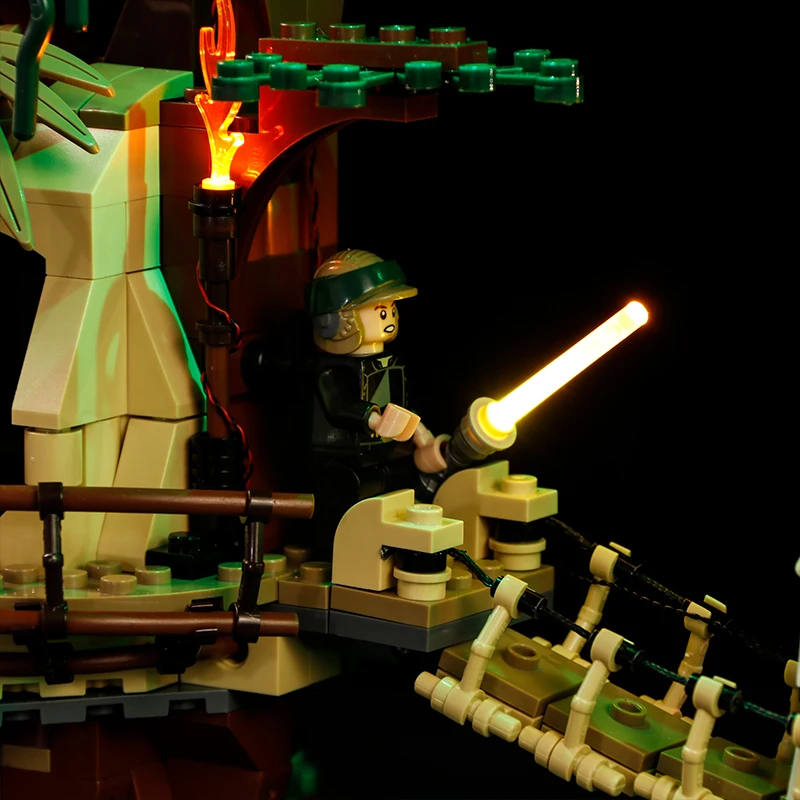 Светодиодный светильник для Lego 10236 деревня эвоков в сборе квадратный совместимый