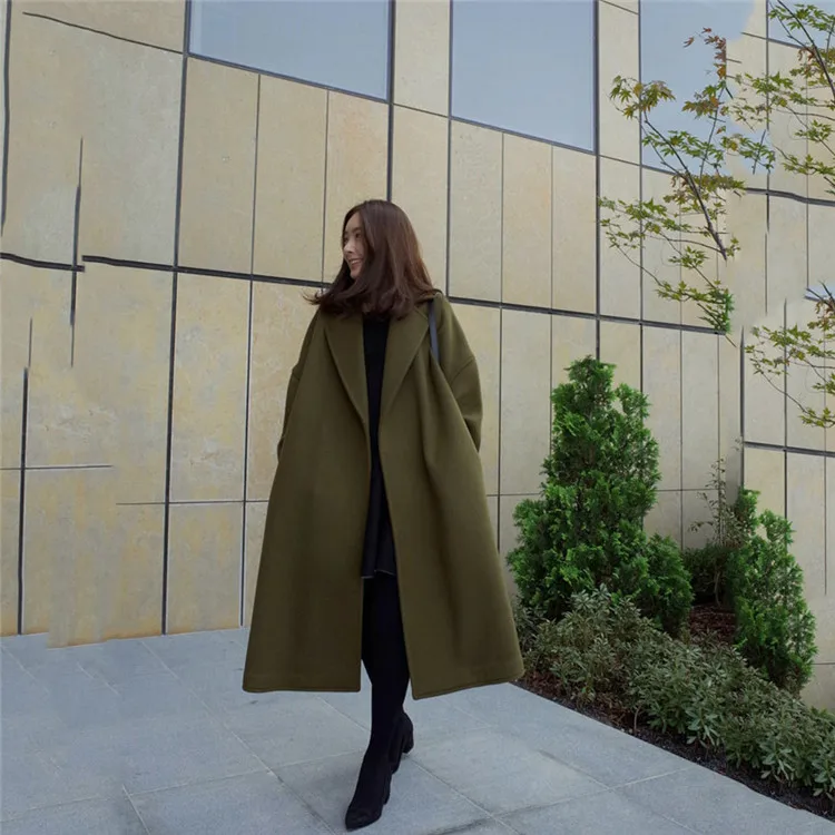 Зимнее женское пальто шерстяная куртка длинное хлопковое однобортное черное