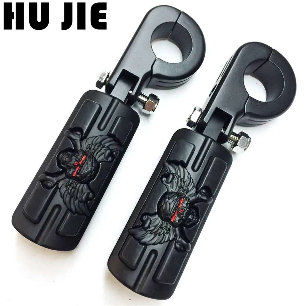 Мотоцикл 1 1/4 &quotHighway Skull Peg Foot P-clampes для Sportster 883 1200 Yamaha XV1600 Suzuki | Автомобили и