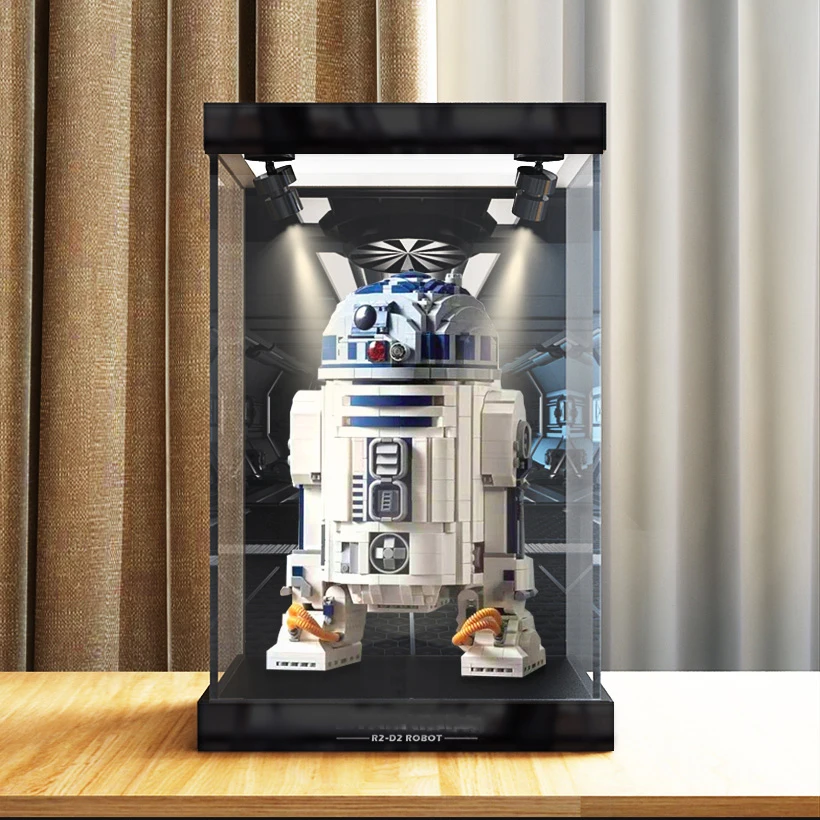 

Прозрачный Акриловый чехол с защитой от пыли для фигурок Lego R2 d2 75308