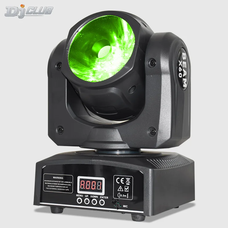 Lyre Beam Led Moving Head 60W Rgbw 4In1 Color DMX Stage Mobile Lights For DJ Bar Party Show