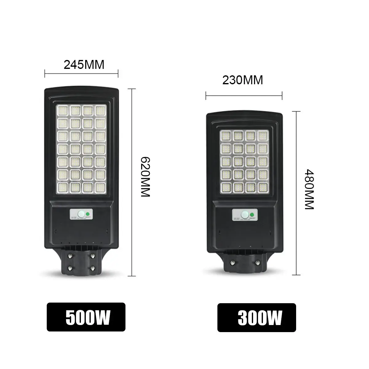 

300/500W Powerful Remote Control Upgraded LED Solar Light PIR Motion Sensor IP65 Outdoor Solar Wall Street Light Waterproof Lamp