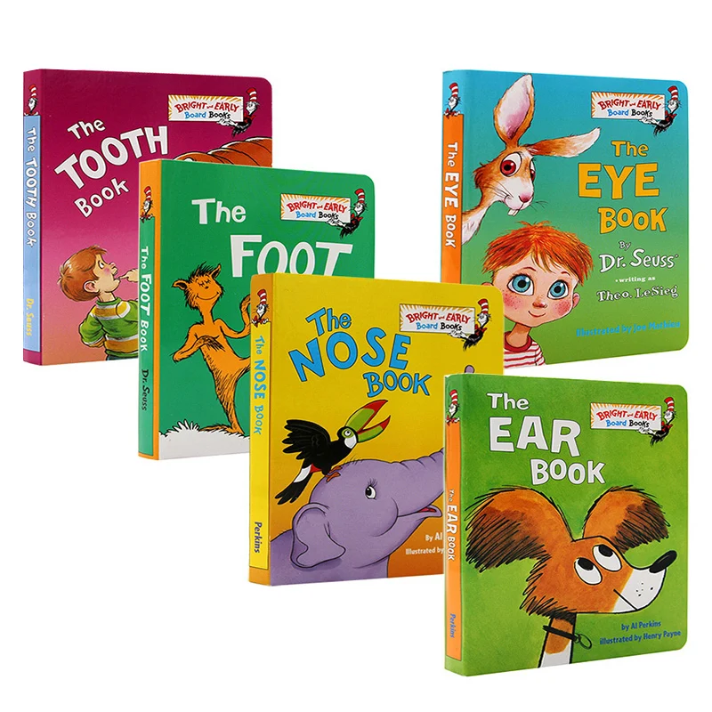 Картонная книга Dr Seuss The Nose на английском языке с изображением героев