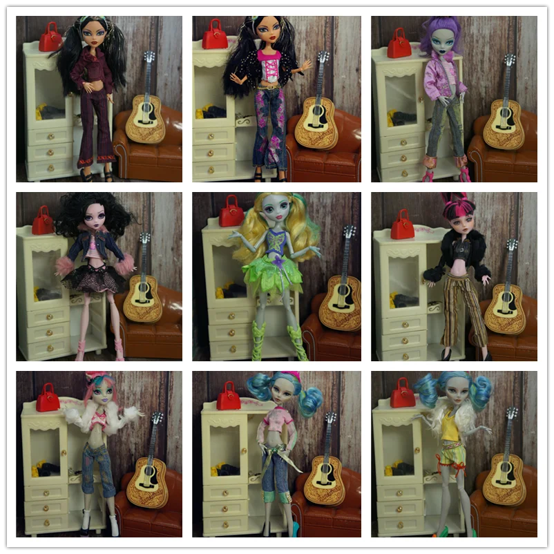 

Quality Monstering High Doll Dressing Soft Casual Wear Handmade Clothes Outfit Doll Clothing Set Girl Playing House Toys series5