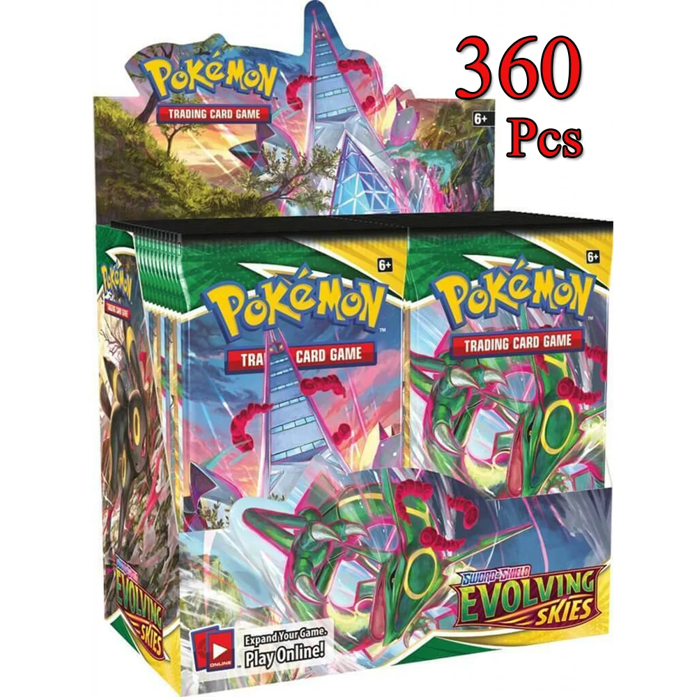 Caja de cartas de Pokemon versi&oacute;n francesa, 360 Uds., TCG:Sword & Shield enfriing Republic Booster, juego de cartas en evoluci&oacute;n-2