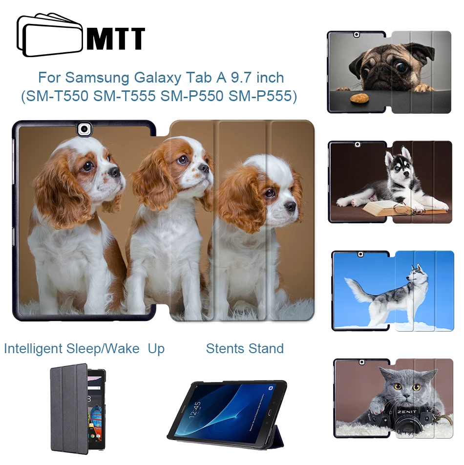 Чехол MTT для samsung Galaxy Tab A, 9,7 дюймов, SM-T550, SM-T555 из искусственной кожи, откидная подставка, защитный чехол для планшета, funda, SM-P550, SM-P555
