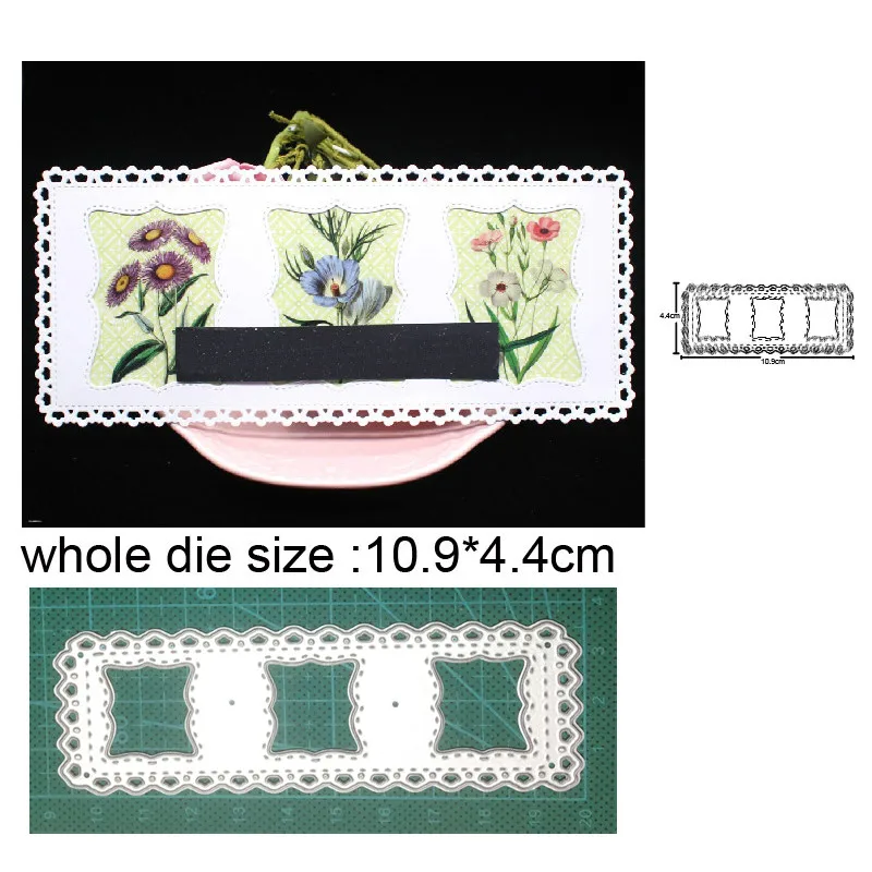 

2021 new metal dies Lace Photo Frame Cutting Dies Stencils dies For DIY Scrapbooking dies Decoration Embossing Dies Craft dies