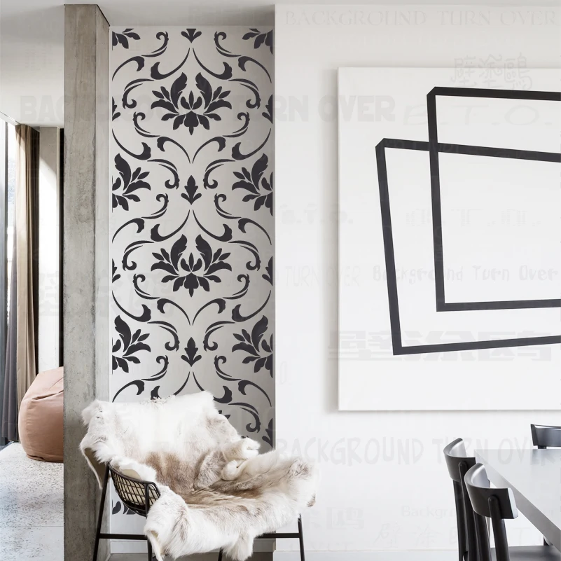 50 см/60 см трафарет Трафареты для стен большой Мандала шаблон многоразовые Rococo