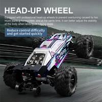 116 2 4g 4wd 38kmh racing big rc car model full proportional remote control crawler big foot off road truck rtr vehicle toys