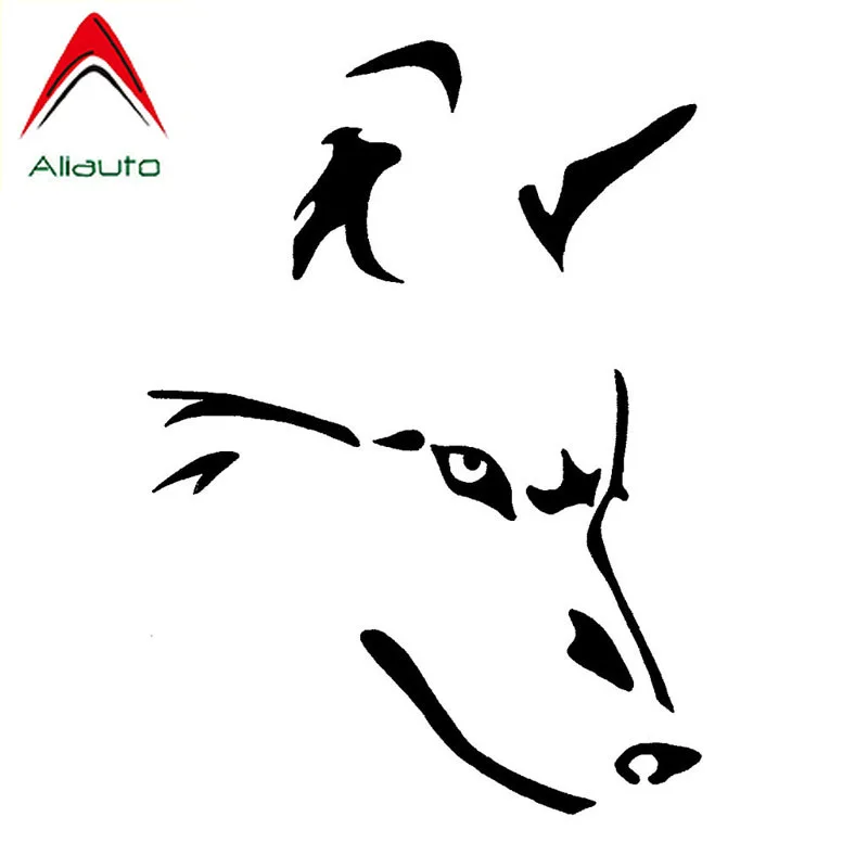 Aliauto креативные автомобильные стикеры Wolf Короткие штрихи автостайлинг