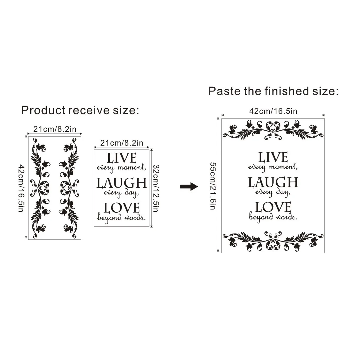 

DIY English Proverbs Wall Stickers Home Decoration Wall Decals Family House Sticker on The Wall Mural Wallpaper Self-adhesive