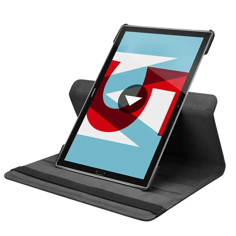 Чехол для планшета Huawei MediaPad M5 10 8 дюйма из ПУ кожи с поворотом на 360 градусов|Чехлы