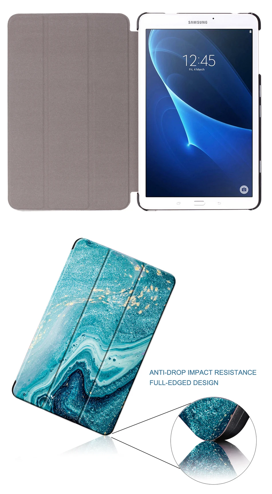 MTT чехол для планшета для samsung Galaxy Tab A A6 7 ''SM-T280 SM-T285 T280 T285 мраморная текстура тонкий чехол из искусственной кожи с откидной крышкой