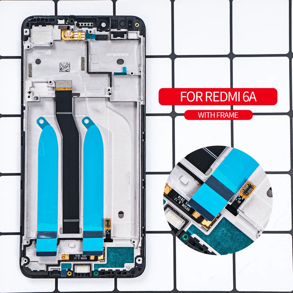 5,4" для XIAOMI Redmi 6 ЖК-дисплей, сенсорный экран, рамка дигитайзера для XIAOMI Redmi 6A Redmi6, ЖК-дисплей, замена