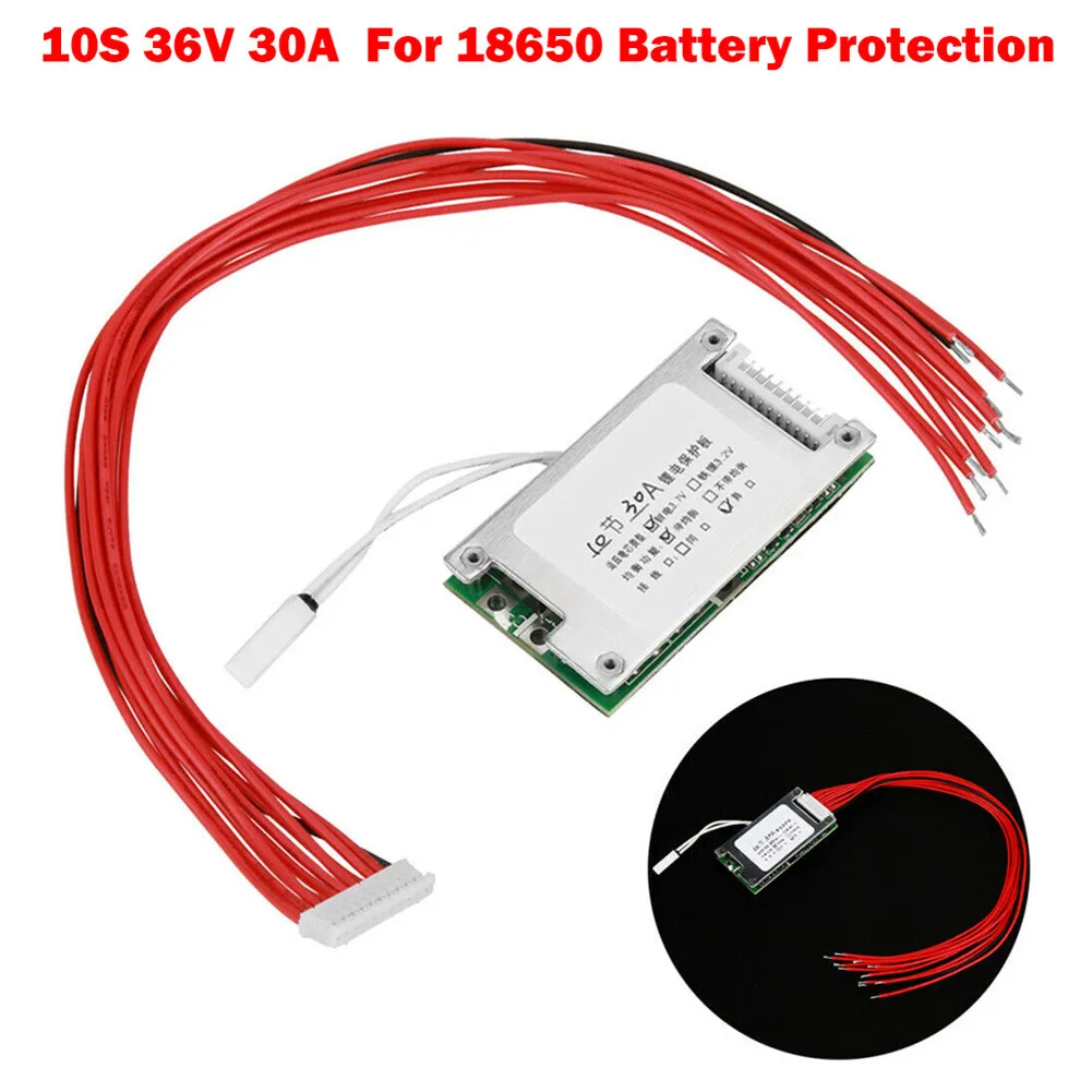 

PCB Board Balance 10S 36V 30A 18650 Li-ion Lithium Battery Pack BMS PCB Board PCB Balance Integrated Circuits Board