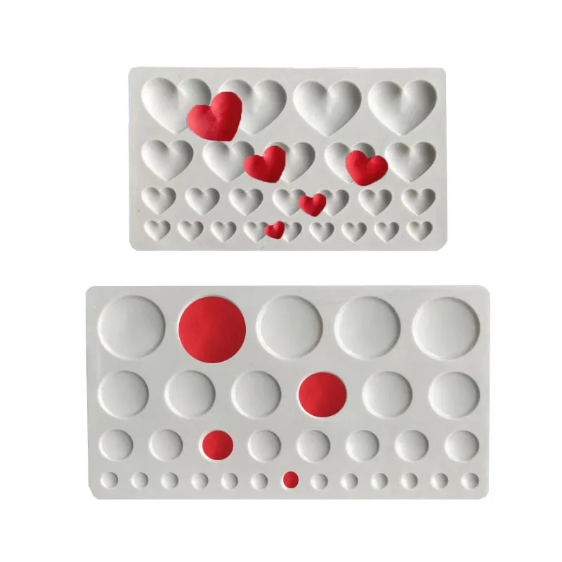 

Aouke Circle, love, Valentine's Day Cake Side Lace Silicone Sugarcraft Mold Fondant Cake Decorating Tools