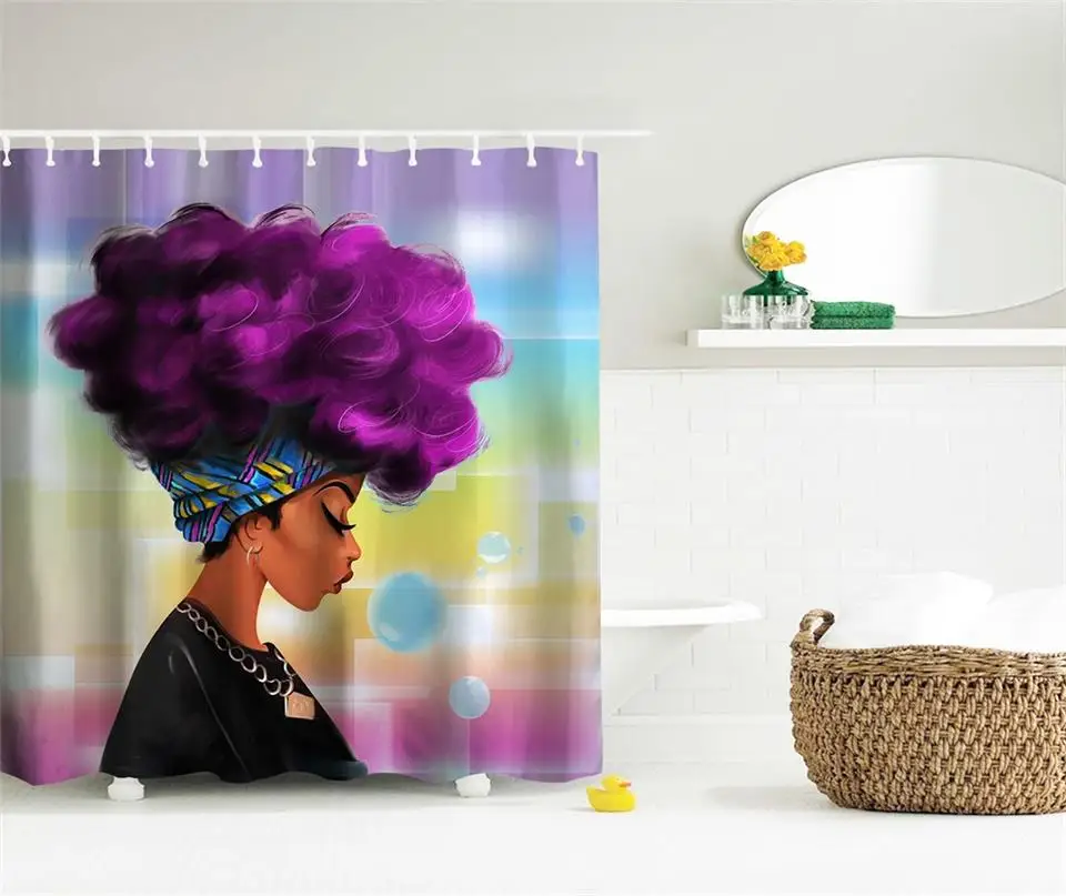 3D печать для ванной с крючками ткань из полиэстера|cortinas de bano|rideau douchecurtains waterproof |