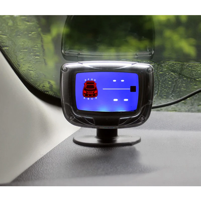 Автомобильный парковочный радар водонепроницаемый с ЖК дисплеем и 6 датчиками