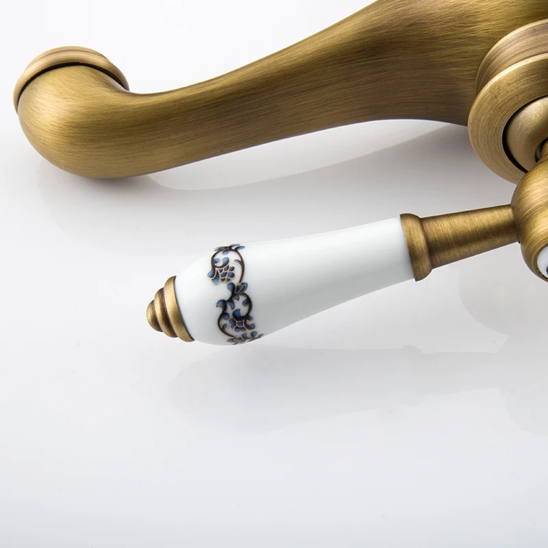 Смеситель для ванной с античной бронзовой отделкой латунный кран раковины в