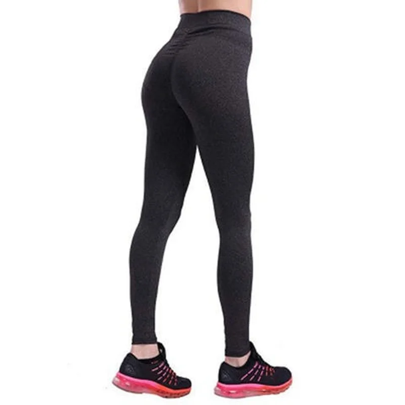

Women Leggings Fitness Push Up Elastic High Waist Sexy Slim Solid Legging Women Seamless Breathable Female Workout Pants Y49