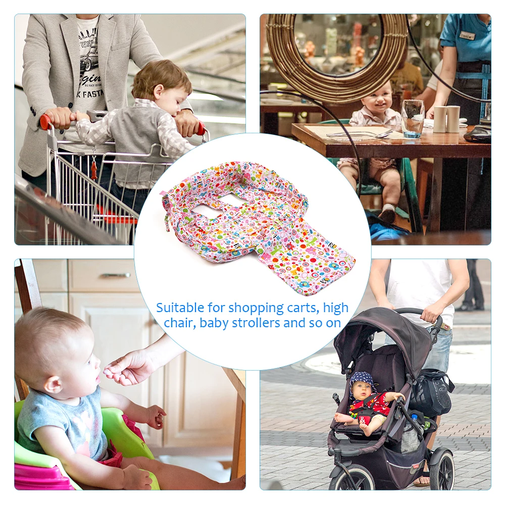 Foldable Portable Baby Shopping Cart Seat Cover Cushion Pad Multifunctional Dining Chair For Mat Safe Travel | Мать и ребенок