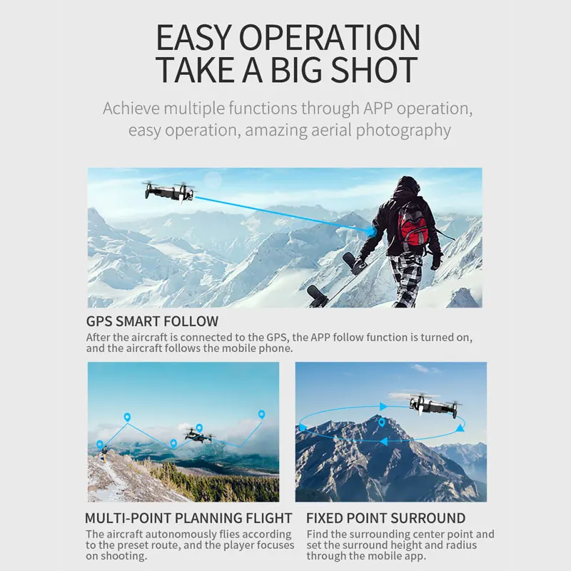 FEMA F8 профессиональный GPS Дрон с 4K Hd двухосевой шарнирной камерой 5G Wifi FPV H3 RC
