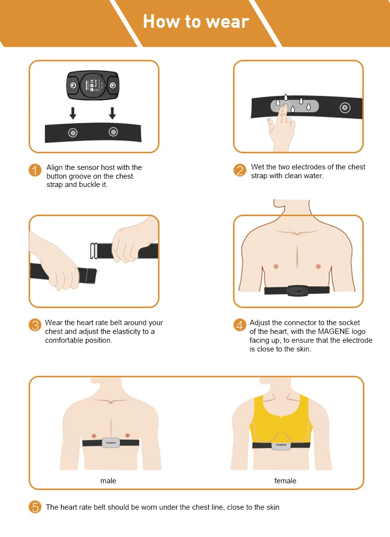 

MAGENE Bike Speed Cadence Sensor Garmin Edge Bryton Gps Heart Rate ANT Bluetooth Cycling Computer Speedometer