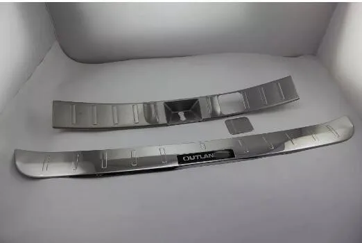 

1 Set Stainless Steel Car Rearguards Trunk Outer Rear Tail Box Bumper Pedal Plate Panel For Mitsubishi Outlander 2016