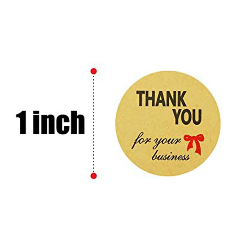 Крафт бумага &quotСпасибо за ваш бизнес&quot стикер s Скрапбукинг для этикетки печати
