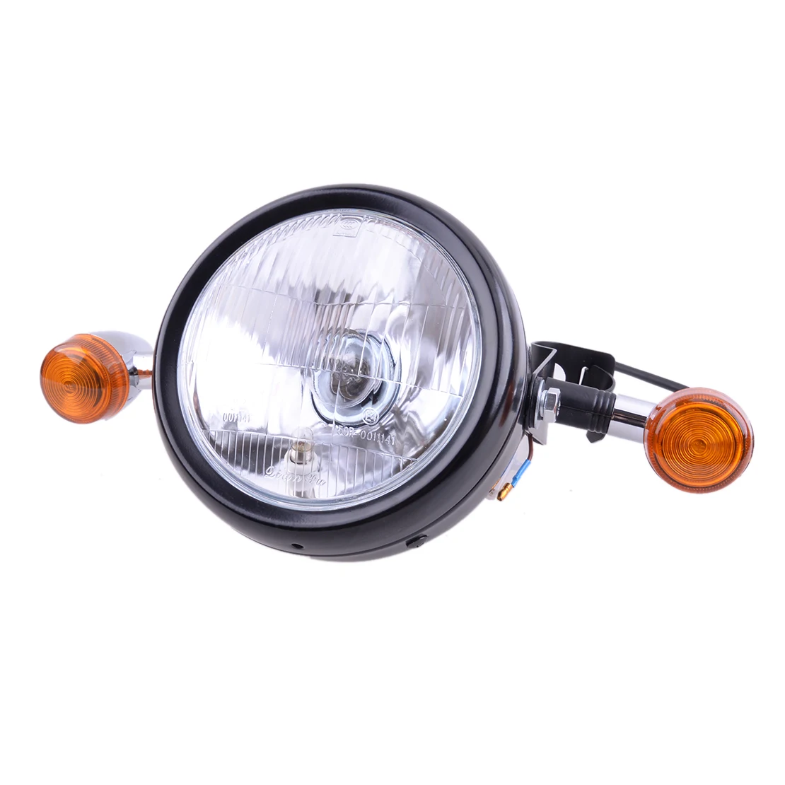 

Vintage Style Front Headlight Turn Signal Light with Mount Motorcycle Fit For Custom Motor Metric Cruisers Choppers Bikes