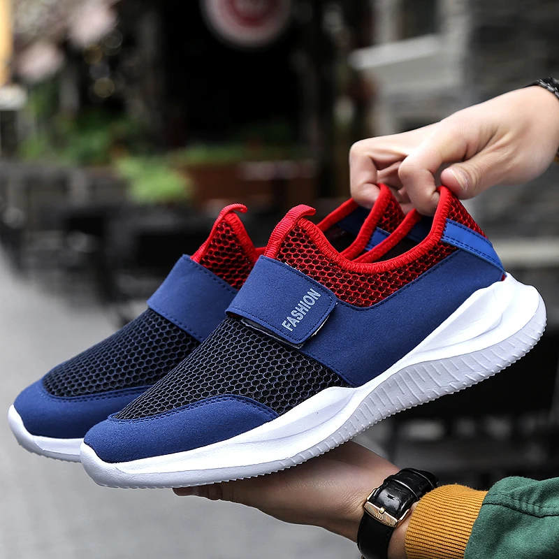 2020 Man Sneakers Outdoor flat Walking Shoes Mesh Breathable Sport Running Fashion Soft Men's Casual Plus Size 46 |