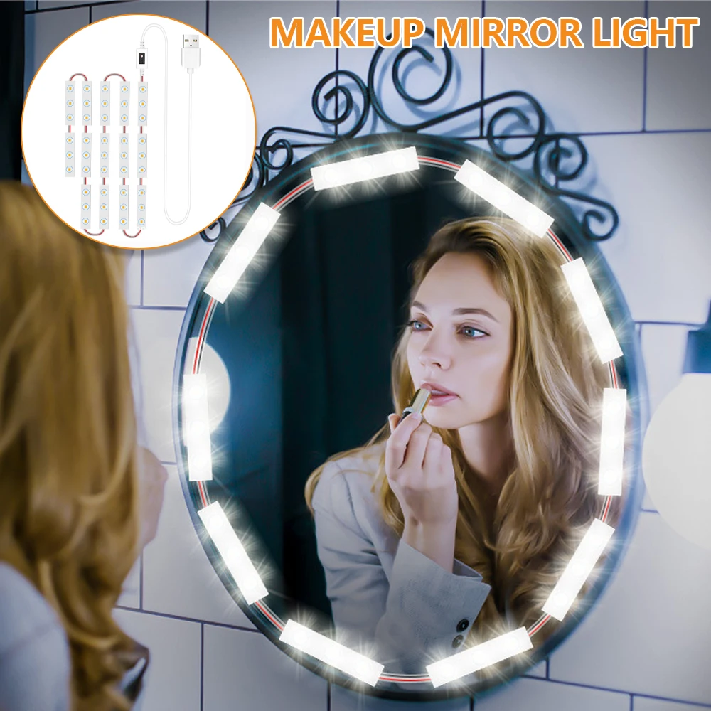 Светодиодный светильник для зеркала туалетного столика с регулируемой яркостью