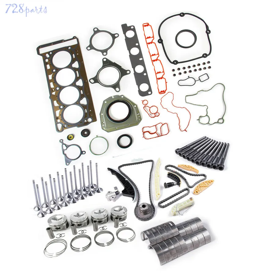 

2.0T 21MM Car Engine Gaskets Timing Pistons Bearing Bolts Overhaul Rebuilding Kit Fit For VW Golf Passat AUDI A4 Q3 Q5 EA888