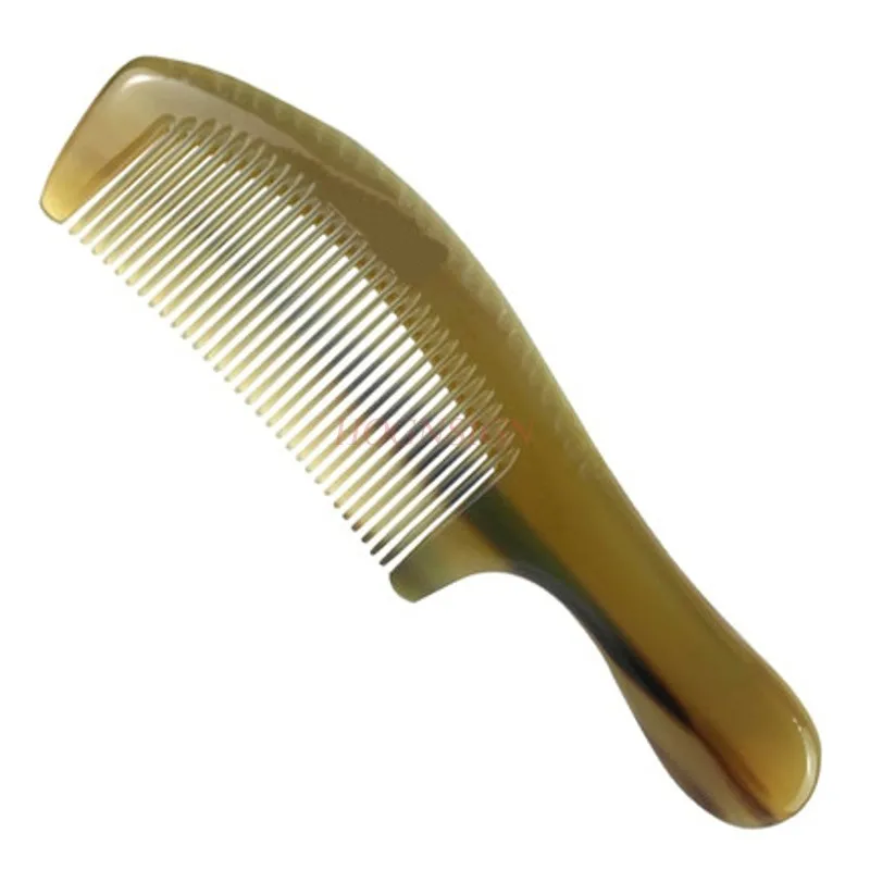 

yak horn comb Authentic Natural White Yak Horn Comb Thickening Hair Care Without Static Massage Combs Mother's Day Gift For