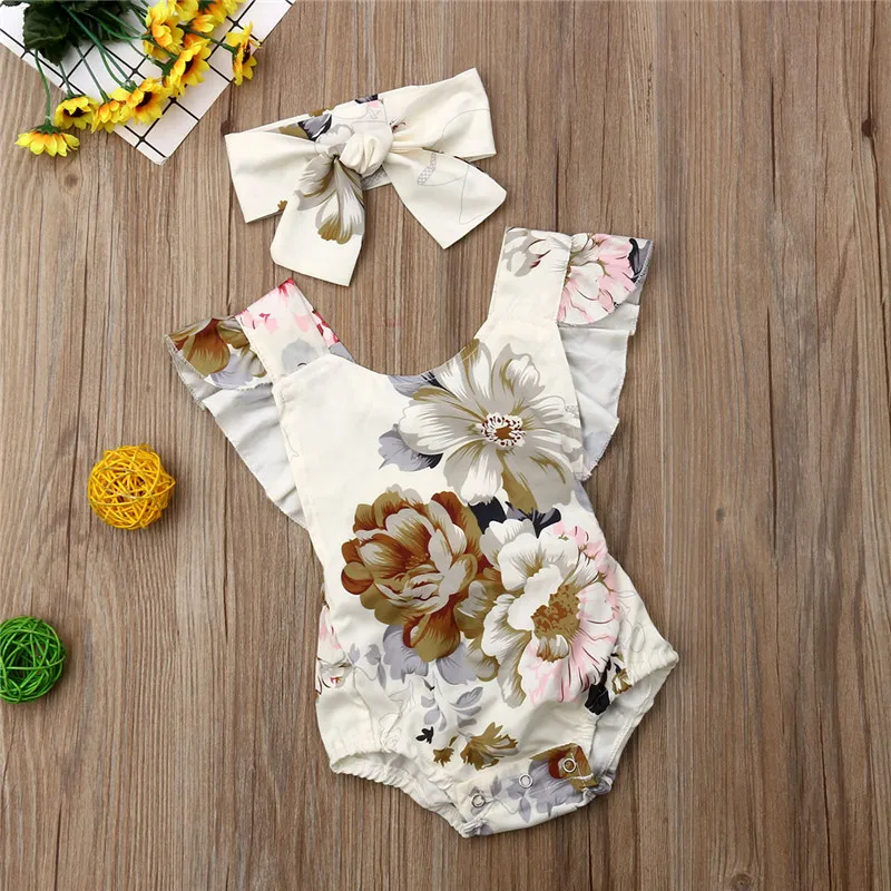 Совпадающая одежда для семьи совпадающая больших и маленьких сестер Цветочный