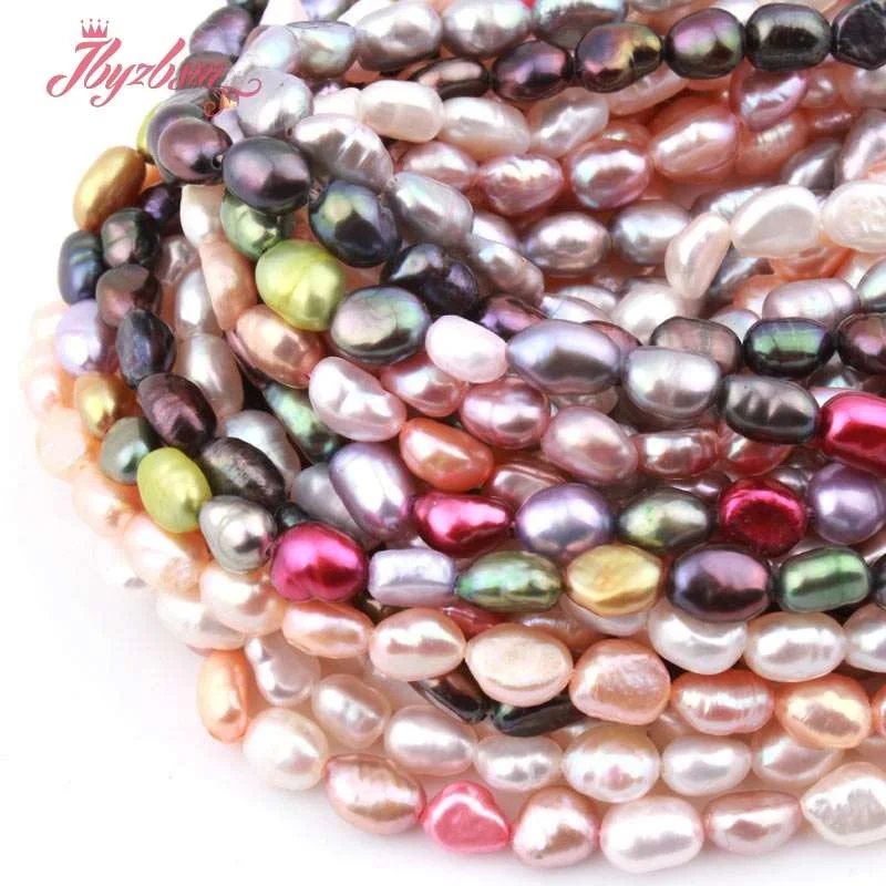 4-6x5-8mm Freeform пресноводный жемчуг Натуральный камень Бусины для DIY Цепочки и