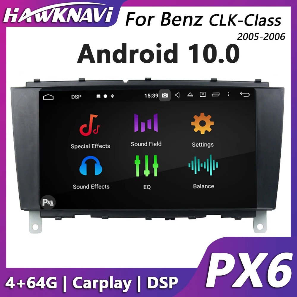 

Hawknavi 8" Android Car Multimedia Player For Mercedes Benz CLK C G W209 W203 W463 Class with GPS Audio Radio Navigation Carplay