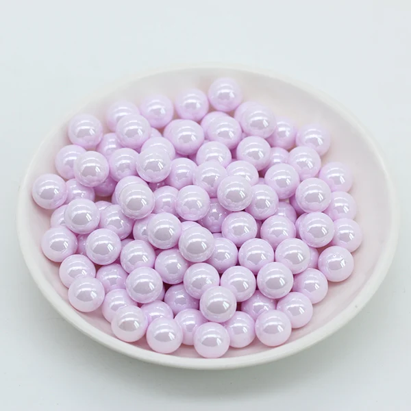 lt amethyst 6/8/10 мм цвет корпуса из пластика ABS, имитация жемчуга, европейский стиль, круглое отверстие свободные бусины-подвески для малыша игрушки для изготовления ювелирных изделий, счетчик Decora - Цвет: lt amethyst